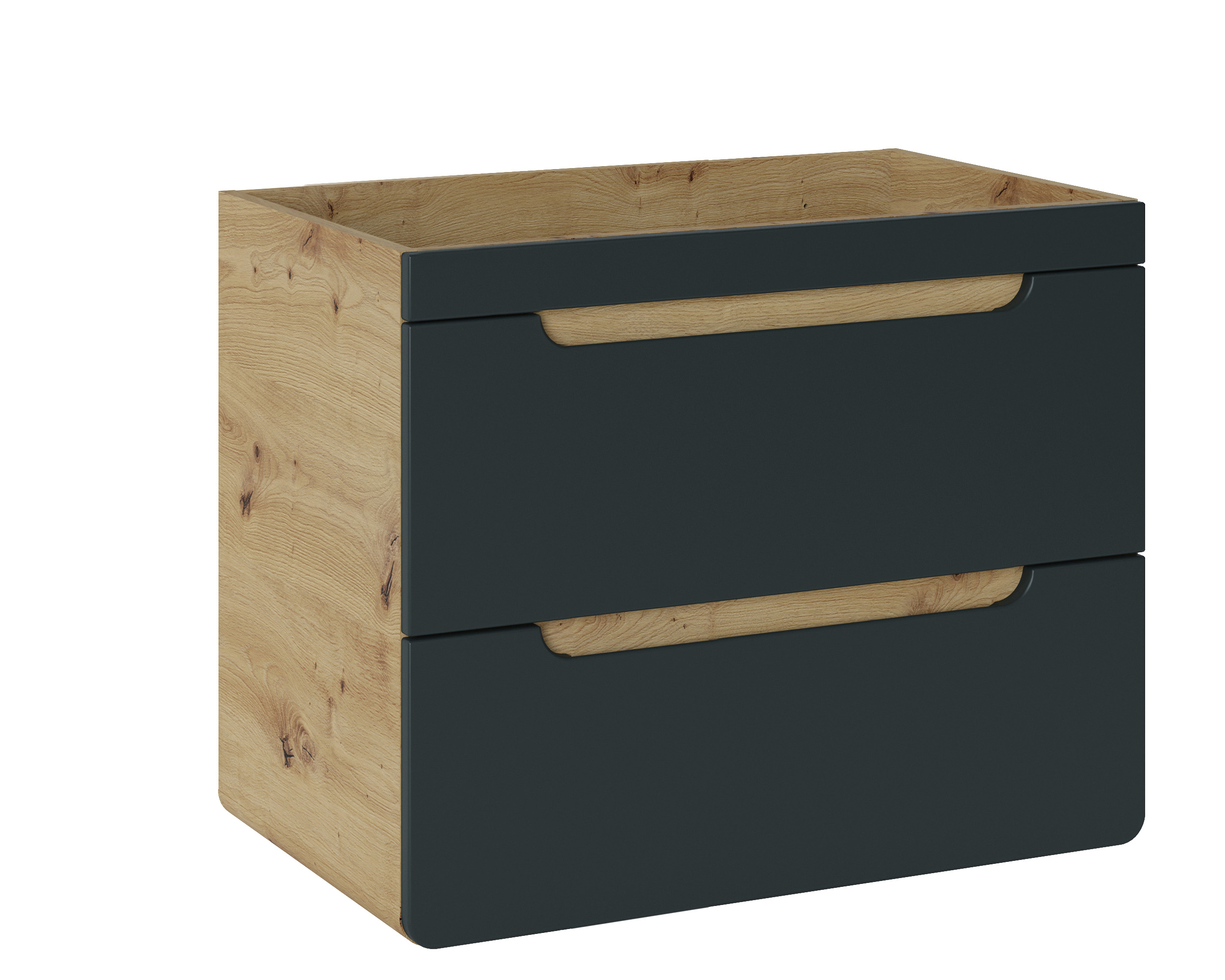 ARUBA COSMOS mosdós alsó szekrény 70 cm 2 fiók ARUBA COSMOS mosdós alsó szekrény 70 cm 2 fiók – fürdőszoba bútor modern sötét kivitelben