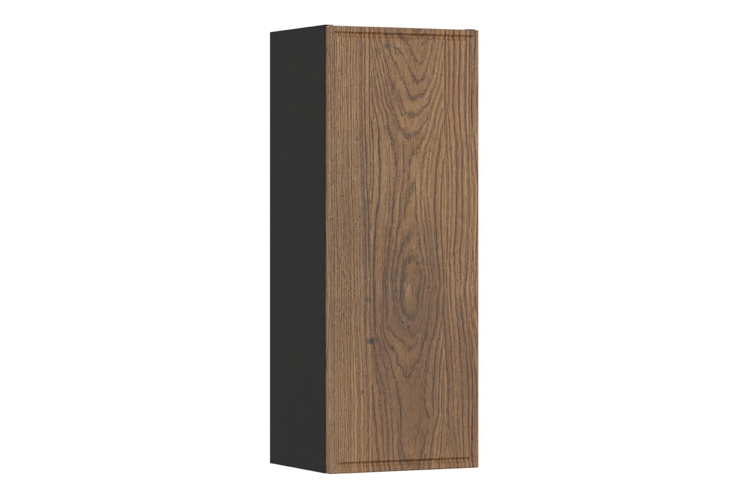 TALIA CASELLA 80 cm-es fürdőszoba bútor garnitúra TRUST ráültethető mosdóval, félmagas szekrényekkel – SET-TC B BLACK 80CM UN TRUST WH 2SP TALIA CASELLA félmagas fürdőszoba szekrény 30 cm 1 ajtóval fürdőszoba bútor elem kép