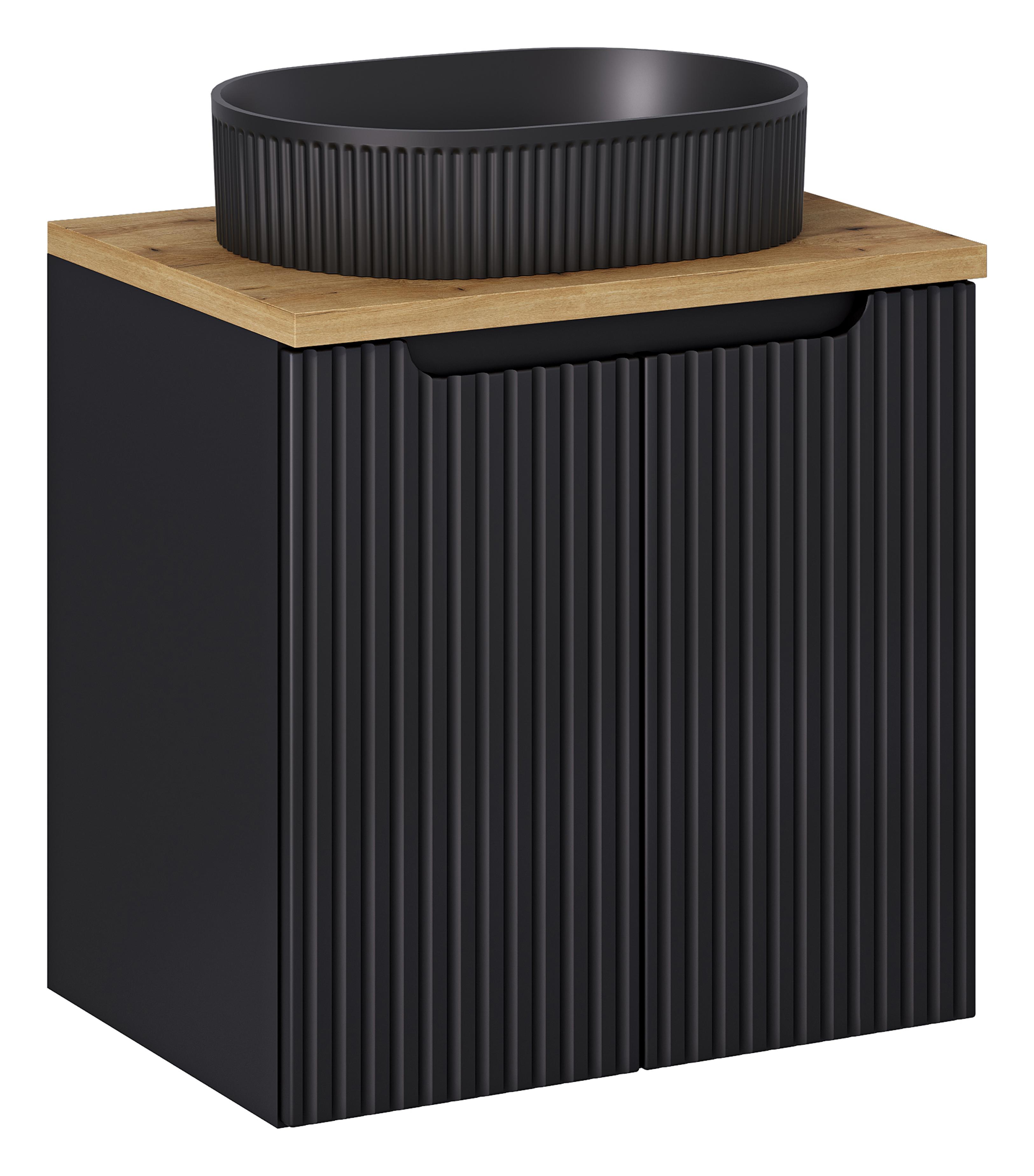 NOVA BLACK komplett fürdőszoba bútor szett 60 cm SET-NOB B OAK 60CM D-NB UN BEYOND 5 BM NOVA BLACK komplett fürdőszoba bútor szett 60 cm SET-NOB B OAK 60CM D UN BEYOND 5 BM-NB előnézeti kép