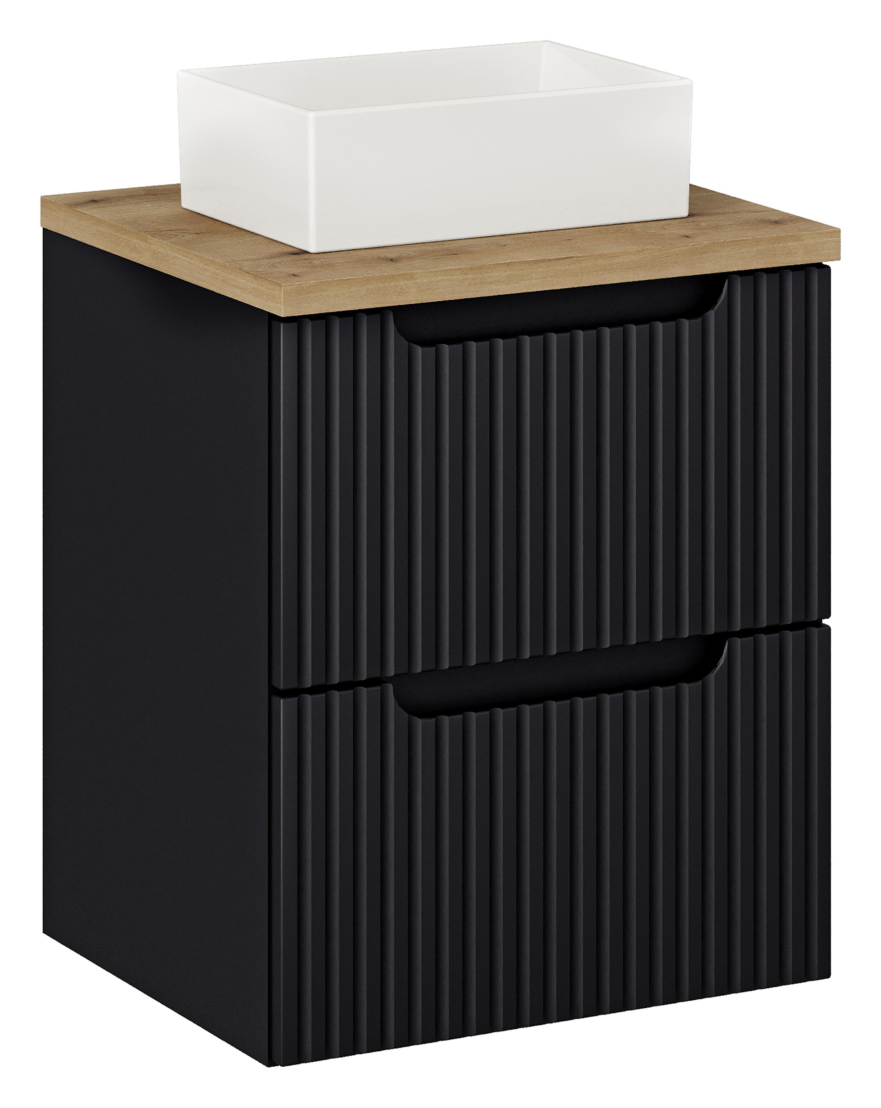 NOVA BLACK komplett fürdőszoba bútor szett 50 cm SET-NOB B OAK 50CM S UN GAJA 35-NB NOVA BLACK komplett fürdőszoba bútor szett 50 cm SET-NOB B OAK 50CM S UN GAJA 35-NB előnézeti kép