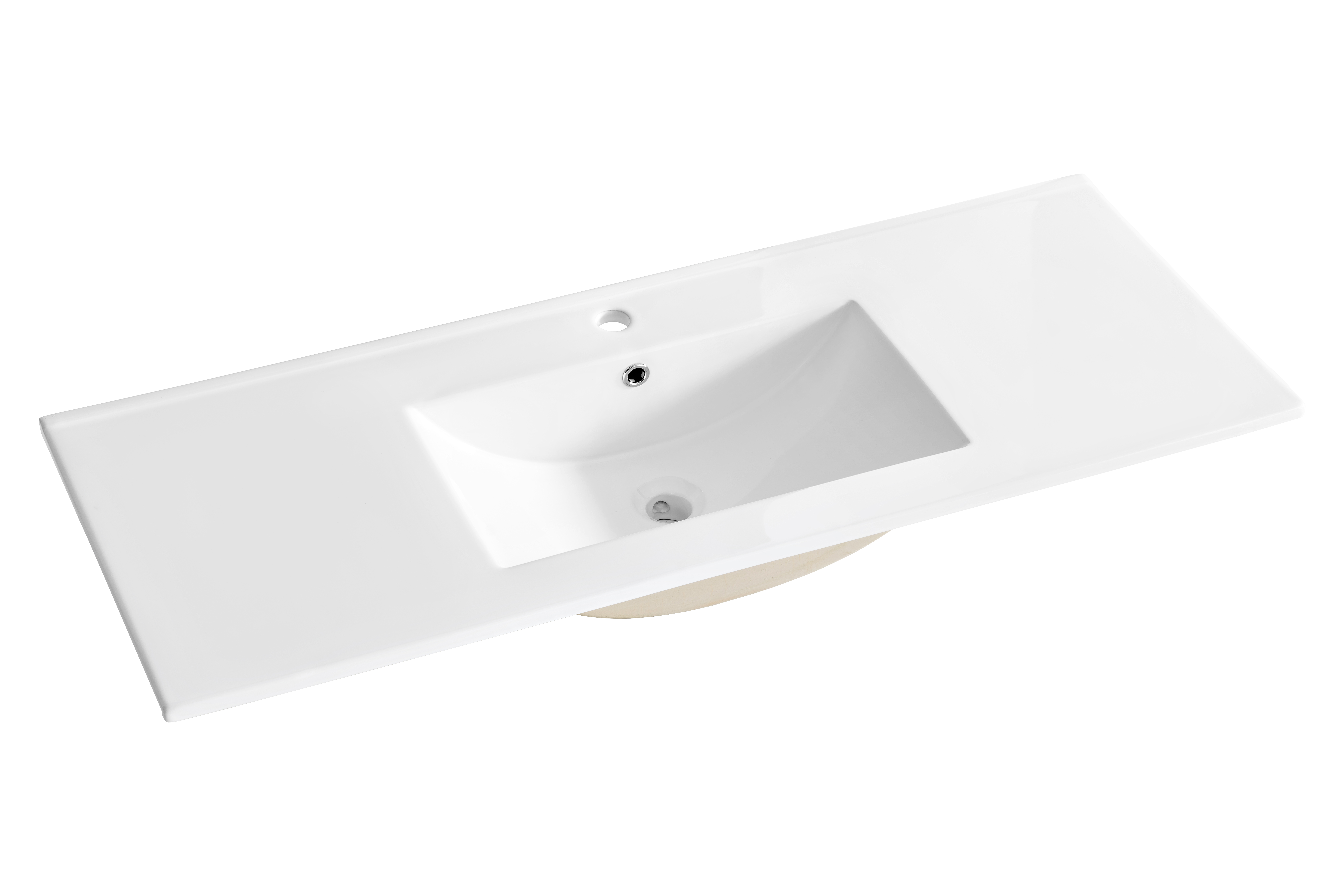 Süllyesztett mosdó – Bútorba építhető mosdó egymedencés 120 cm – Fényes fehér UM-CFP LAVA 120 DP-SM Süllyesztett mosdó – Bútorba építhető mosdó egymedencés 120 cm – Fényes fehér UM-CFP LAVA 120 DP-SM