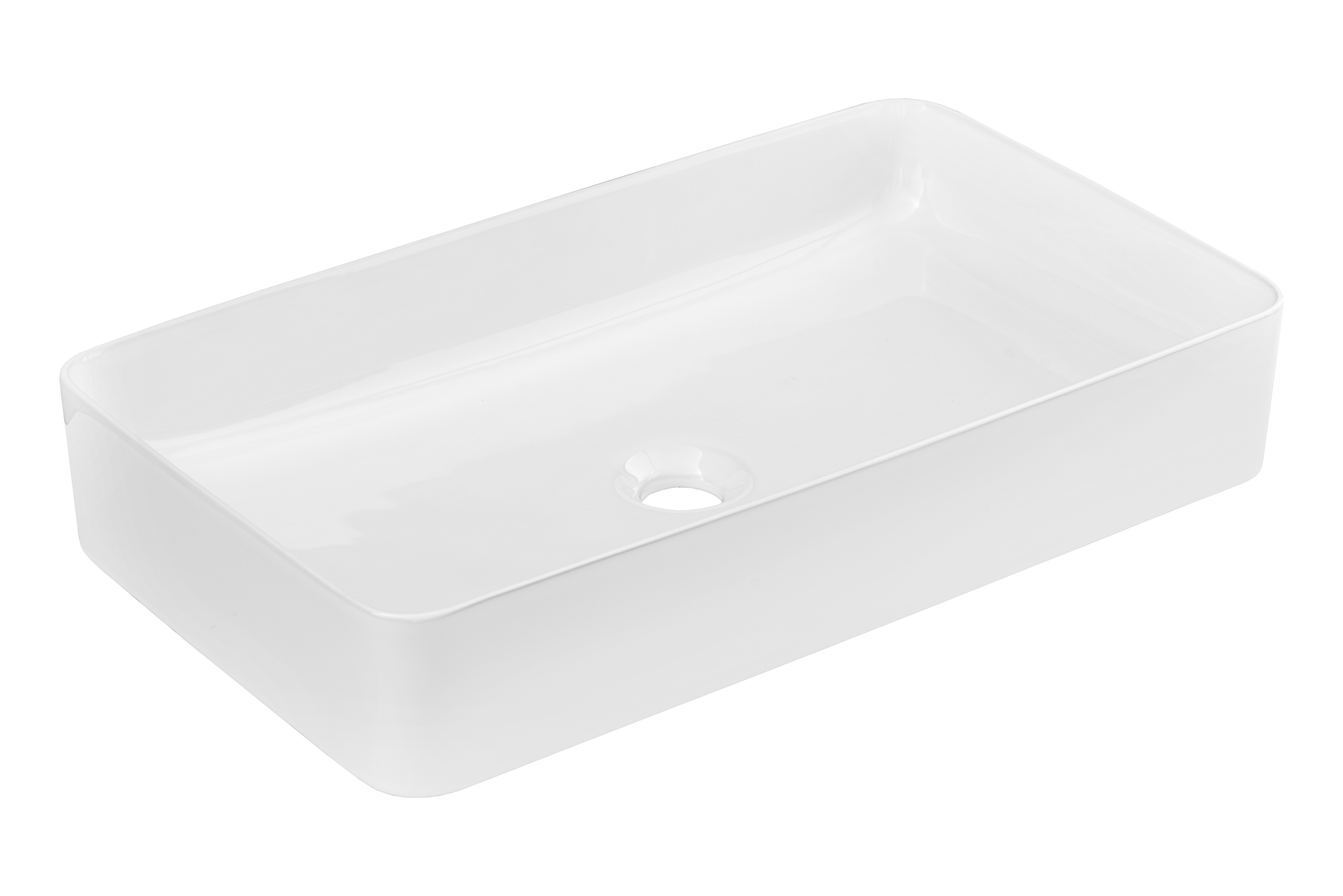 Pultra ültethető mosdó mosdótál 61×34 cm – Fényes fehér UM-6275 SLIM 60 WHITE DP-MP Pultra ültethető mosdó mosdótál 61×34 cm UM-6275 SLIM 60 WHITE DP-MP