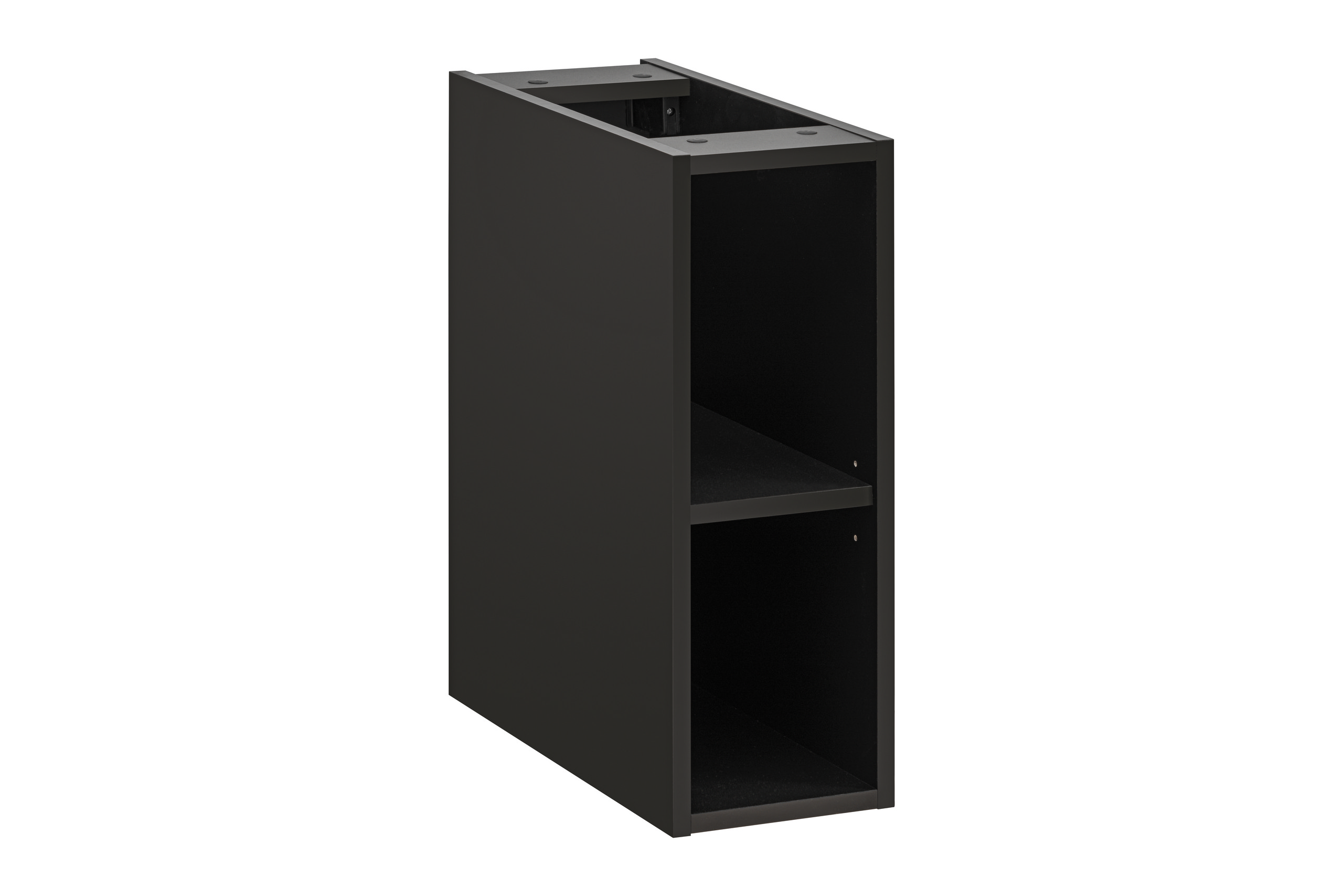 XILO fürdőszoba bútor Alsó nyitott/pult alatti elem 20 cm – XILO BLACK 81-01-A Olcsó konyhabútor, elemes konyhabútor Budapesten, fürdőszobabútor és sarokgarnitúra akár féláron! Gyors szállítás, hatalmas választék Robinagyker.hu-n.