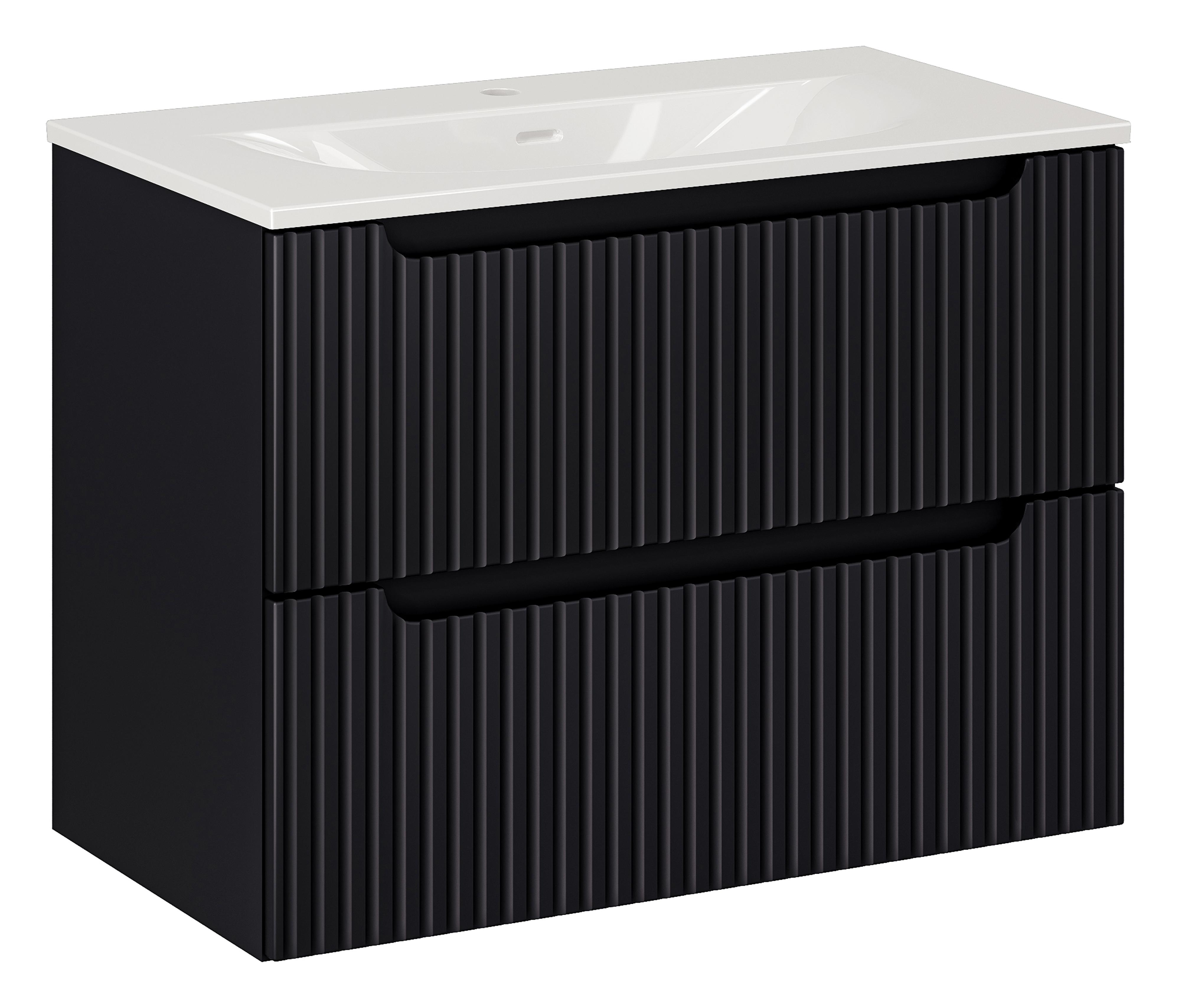 NOVA BLACK komplett fürdőszoba bútor szett 80 cm SET-NOB SKY 3 80CM S-NB NOVA BLACK komplett fürdőszoba bútor szett 80 cm SET-NOB SKY 3 80CM S-NB előnézeti kép