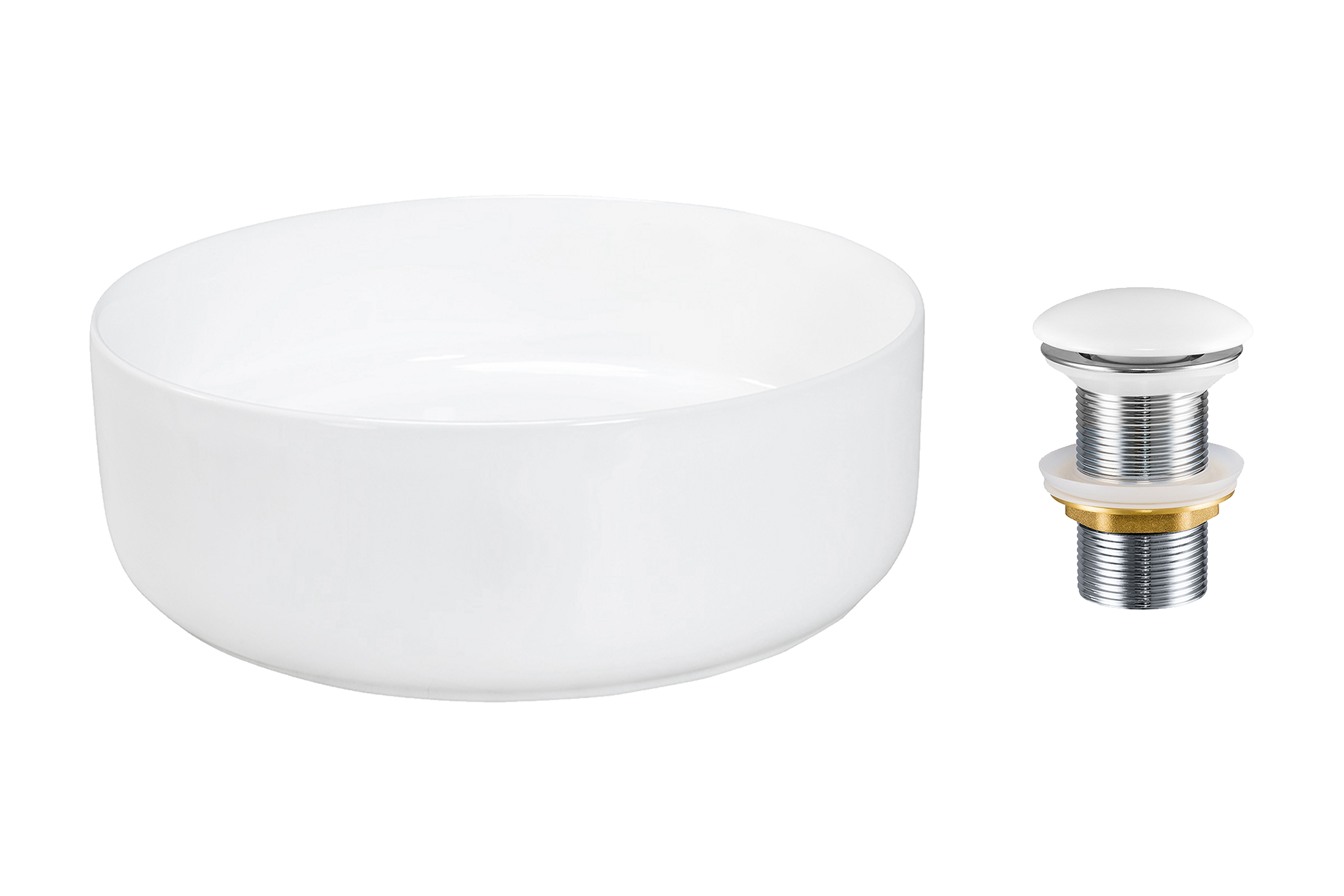 Pultra ültethető mosdó mosdótál 36×36 cm – Fehér SET-MAJA T201-3-MP Pultra ültethető mosdó mosdótál 36×36 cm SET-MAJA T201-3-MP