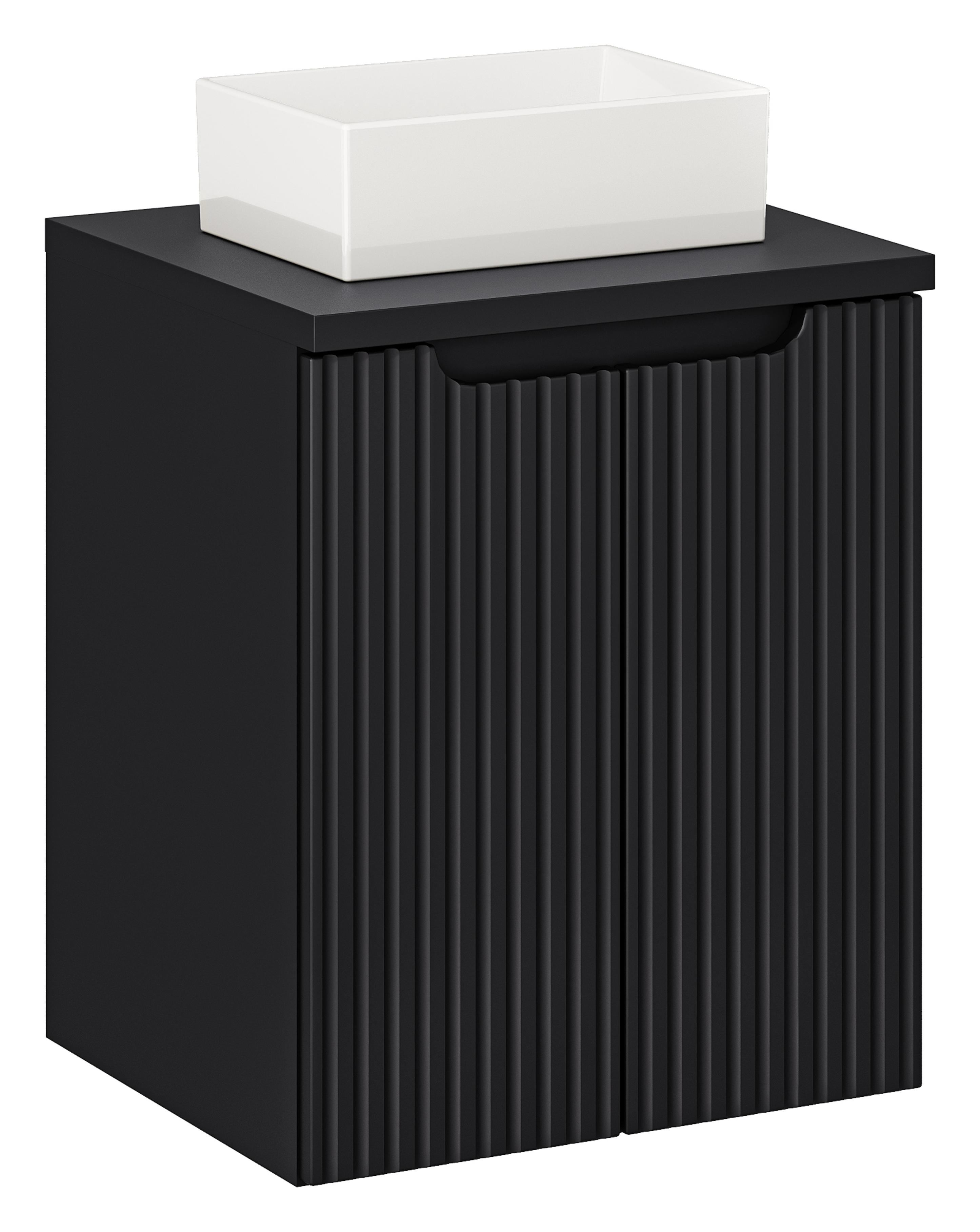 NOVA BLACK komplett fürdőszoba bútor szett 50 cm SET-NOB B BLACK 50CM D-NB UN GAJA 35-NB NOVA BLACK komplett fürdőszoba bútor szett 50 cm SET-NOB B BLACK 50CM D-NB UN GAJA 35-NB előnézeti kép