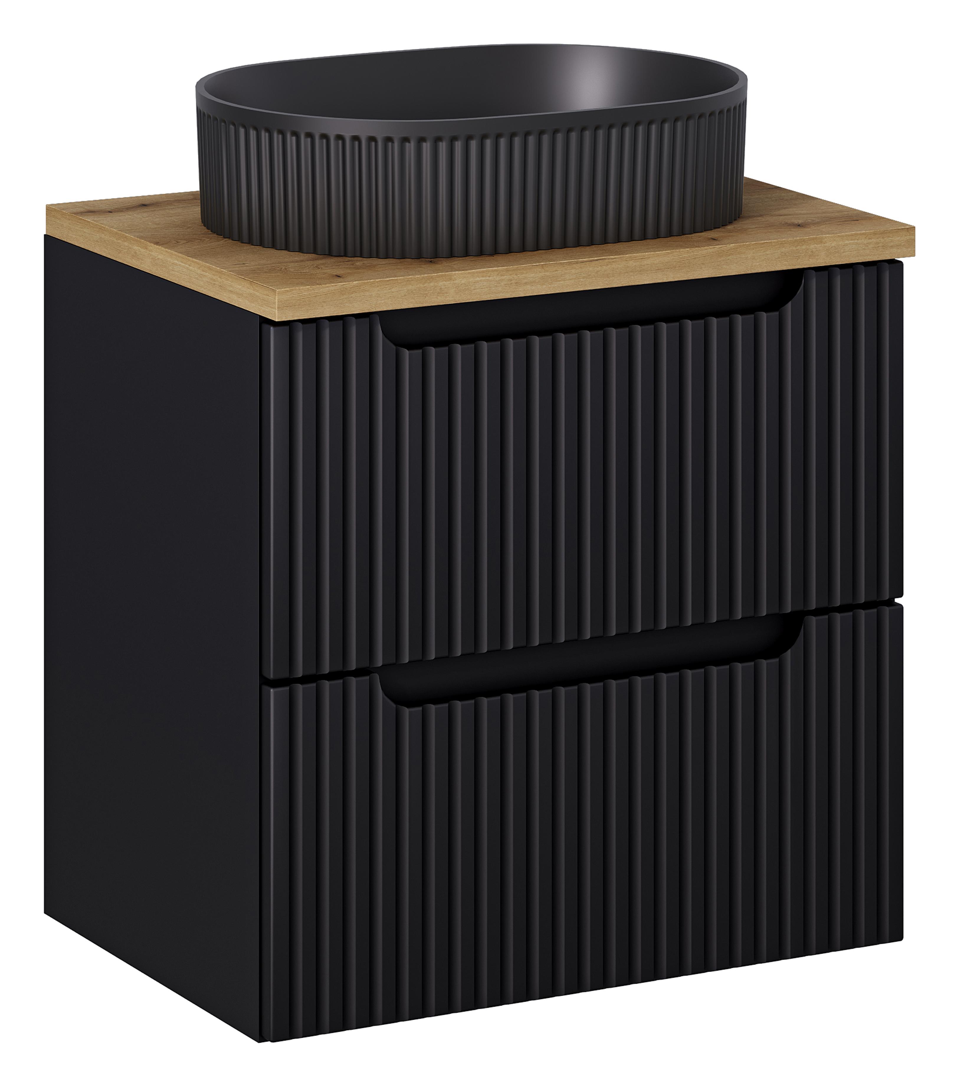 NOVA BLACK komplett fürdőszoba bútor szett 60 cm SET-NOB B OAK 60CM S-NB UN BEYOND 5 BM NOVA BLACK komplett fürdőszoba bútor szett 60 cm SET-NOB B OAK 60CM S UN BEYOND 5 BM-NB előnézeti kép