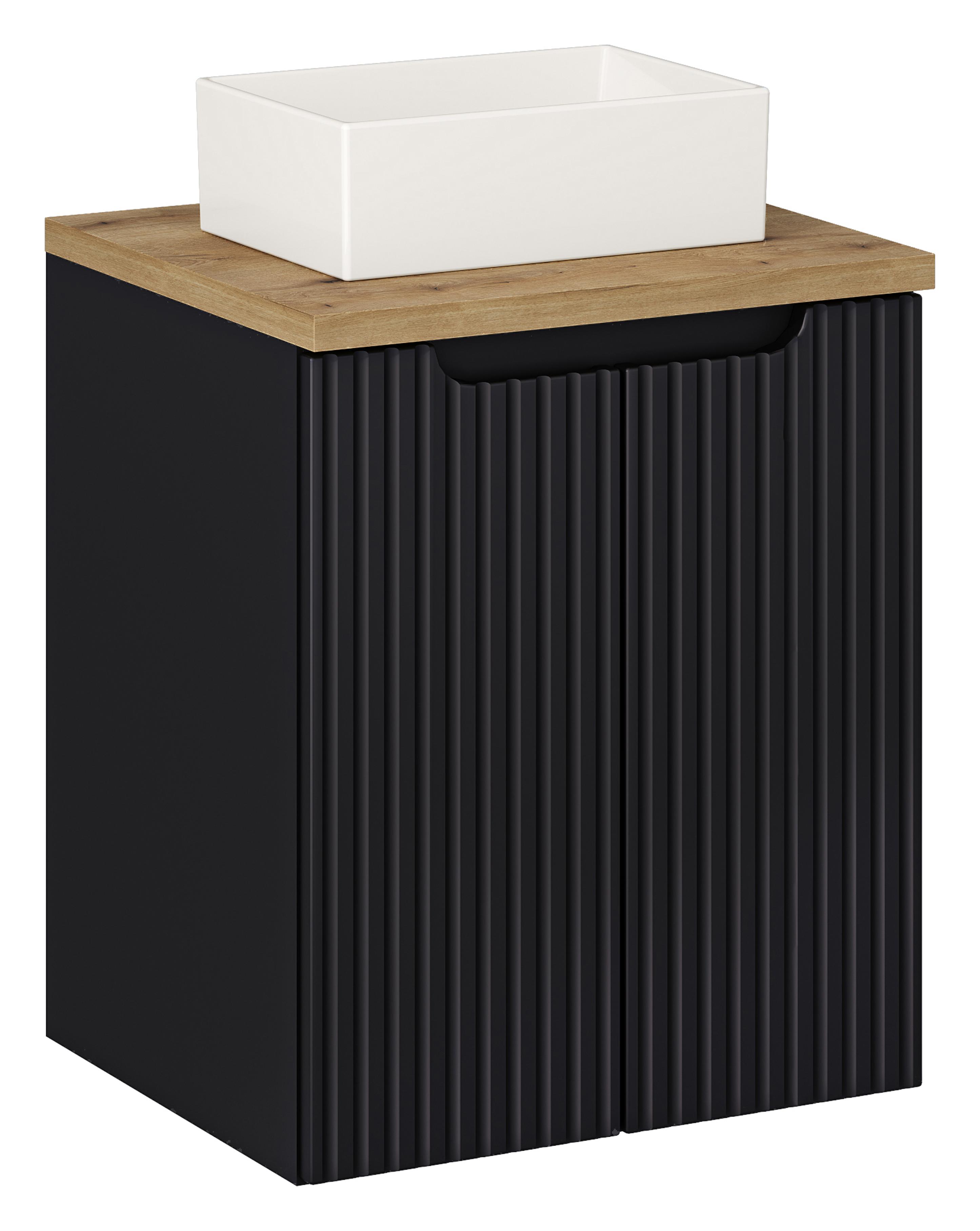 NOVA BLACK komplett fürdőszoba bútor szett 50 cm SET-NOB B OAK 50CM D-NB UN GAJA 35 NOVA BLACK komplett fürdőszoba bútor szett 50 cm SET-NOB B OAK 50CM D UN GAJA 35-NB előnézeti kép