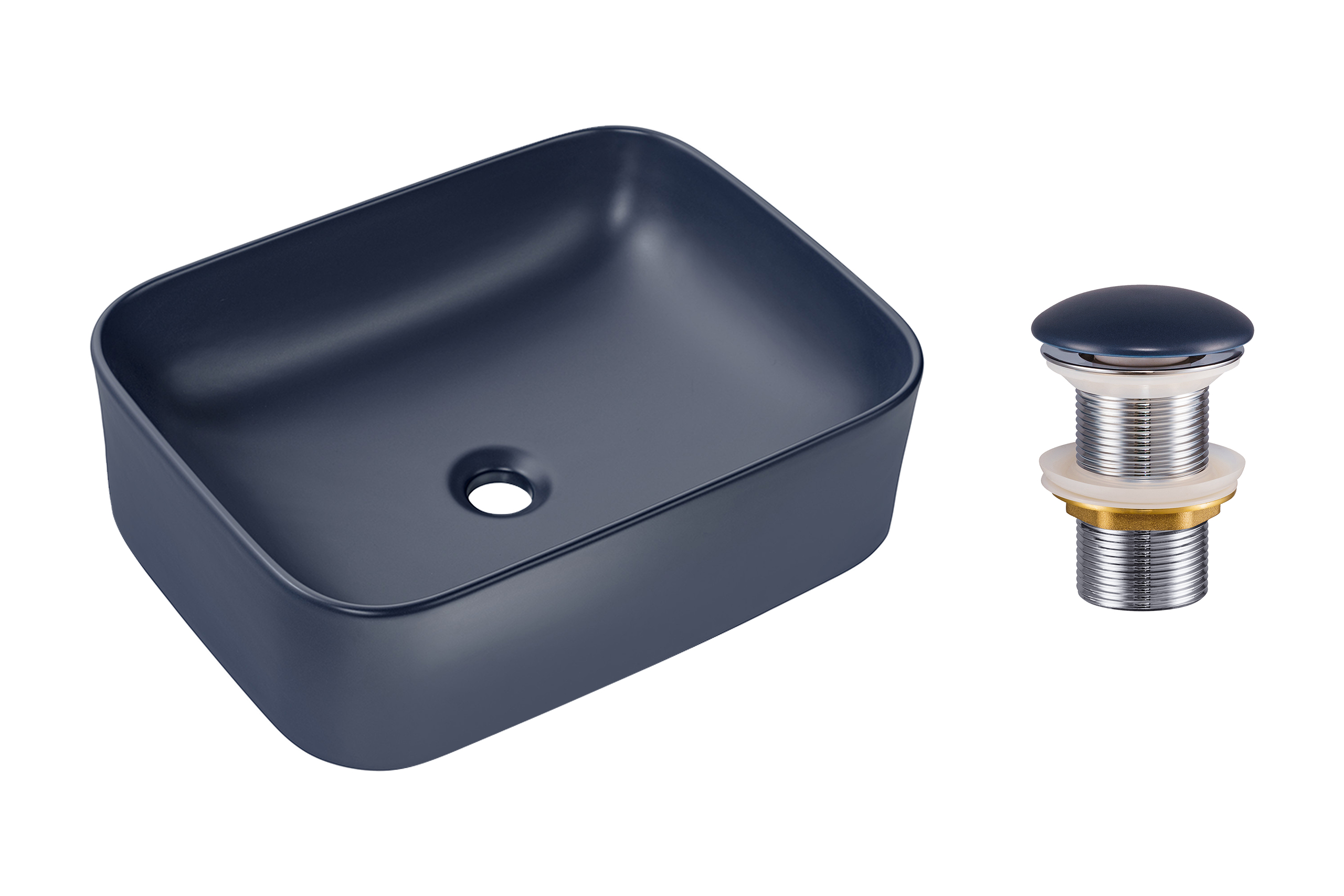 Pultra ültethető mosdó mosdótál 50×38 cm – Fehér SET-KAMA MNB 50 T201MNB-3-MP Pultra ültethető mosdó mosdótál 50×38 cm SET-KAMA MNB 50 T201MNB-3-MP