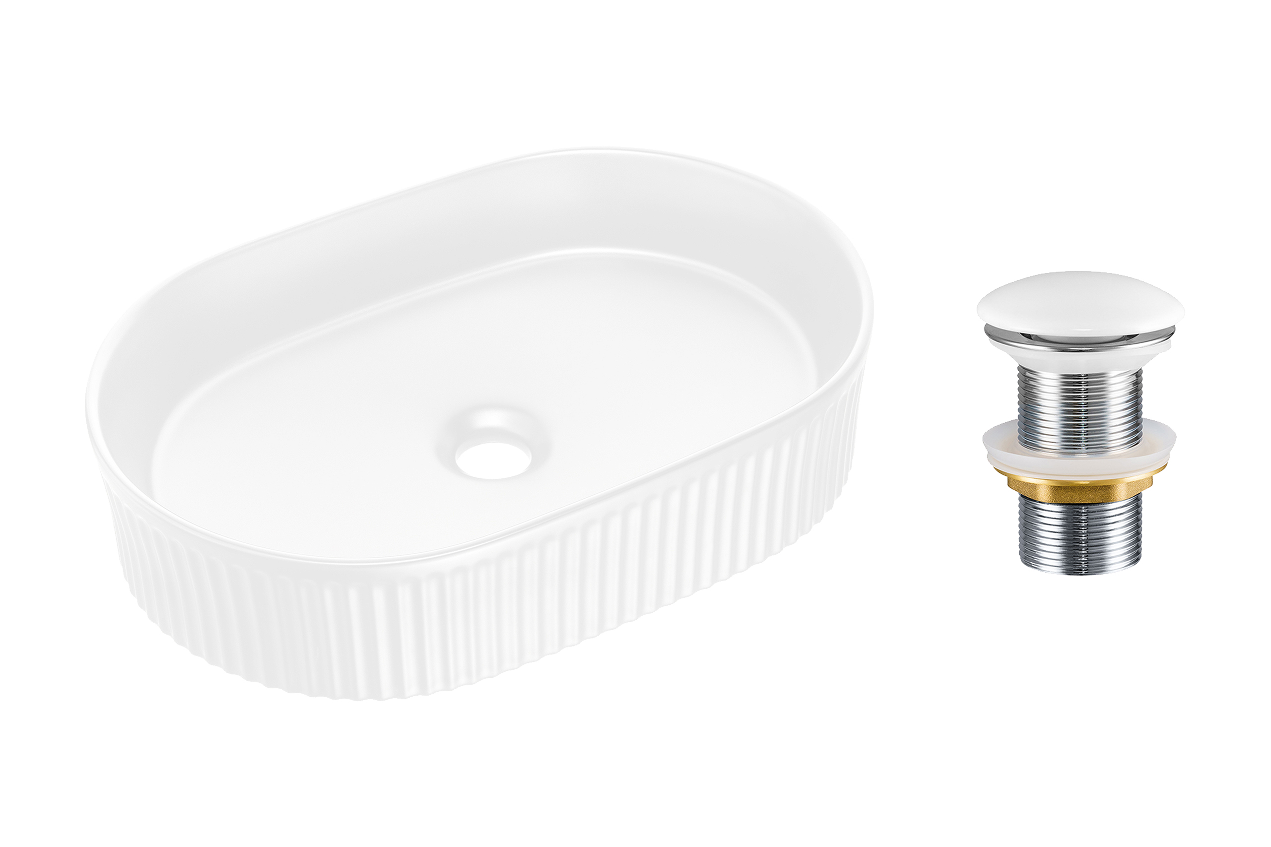 Pultra ültethető mosdó mosdótál 48×32,5 cm – Fehér SET-BEYOND 5 WHITE T201-3-MP Pultra ültethető mosdó mosdótál 48×32,5 cm SET-BEYOND 5 WHITE T201-3-MP