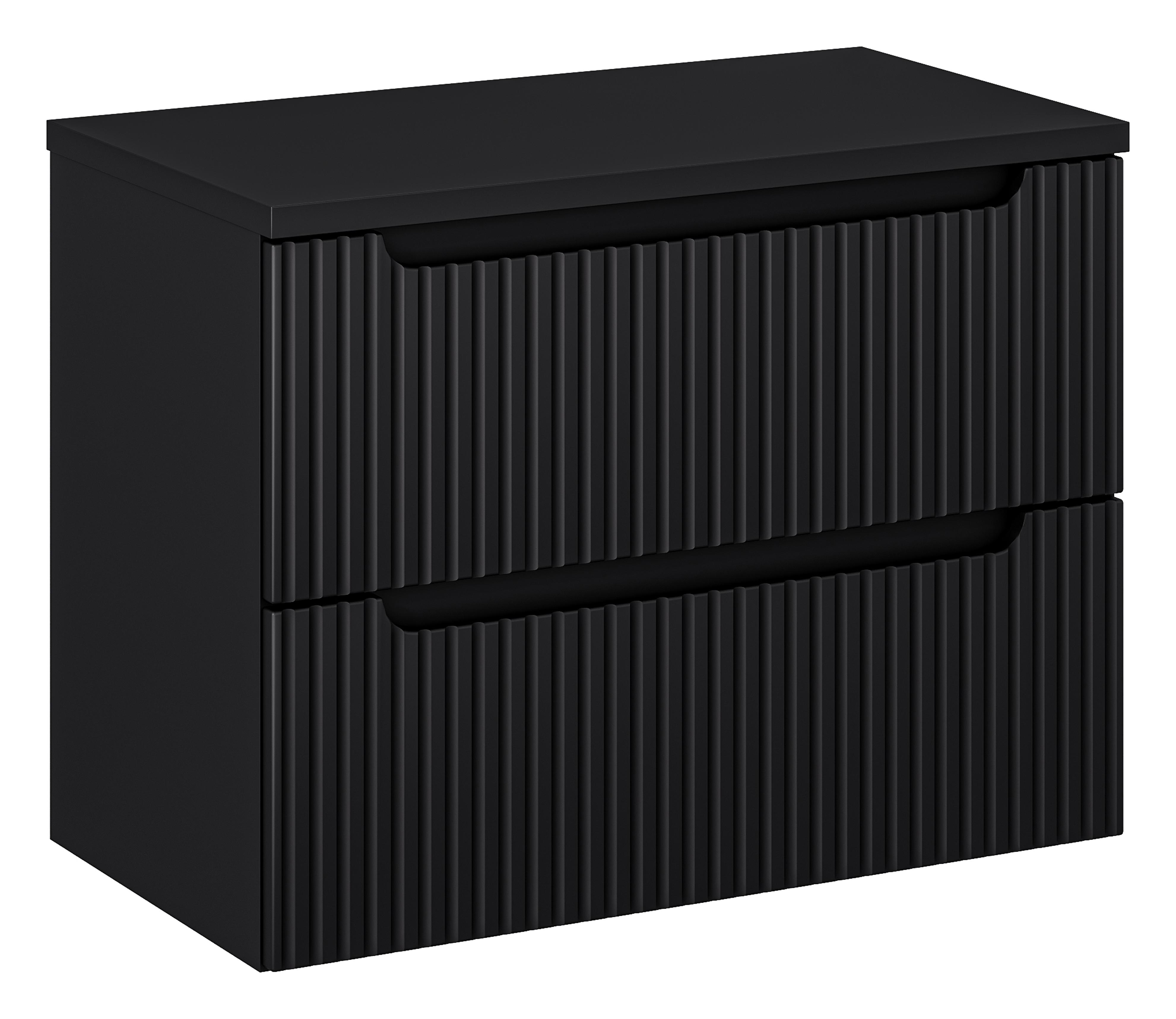 NOVA BLACK komplett fürdőszoba bútor szett 80 cm SET-NOB B BLACK 80CM S-NB NOVA BLACK komplett fürdőszoba bútor szett 80 cm SET-NOB B BLACK 80CM S-NB előnézeti kép