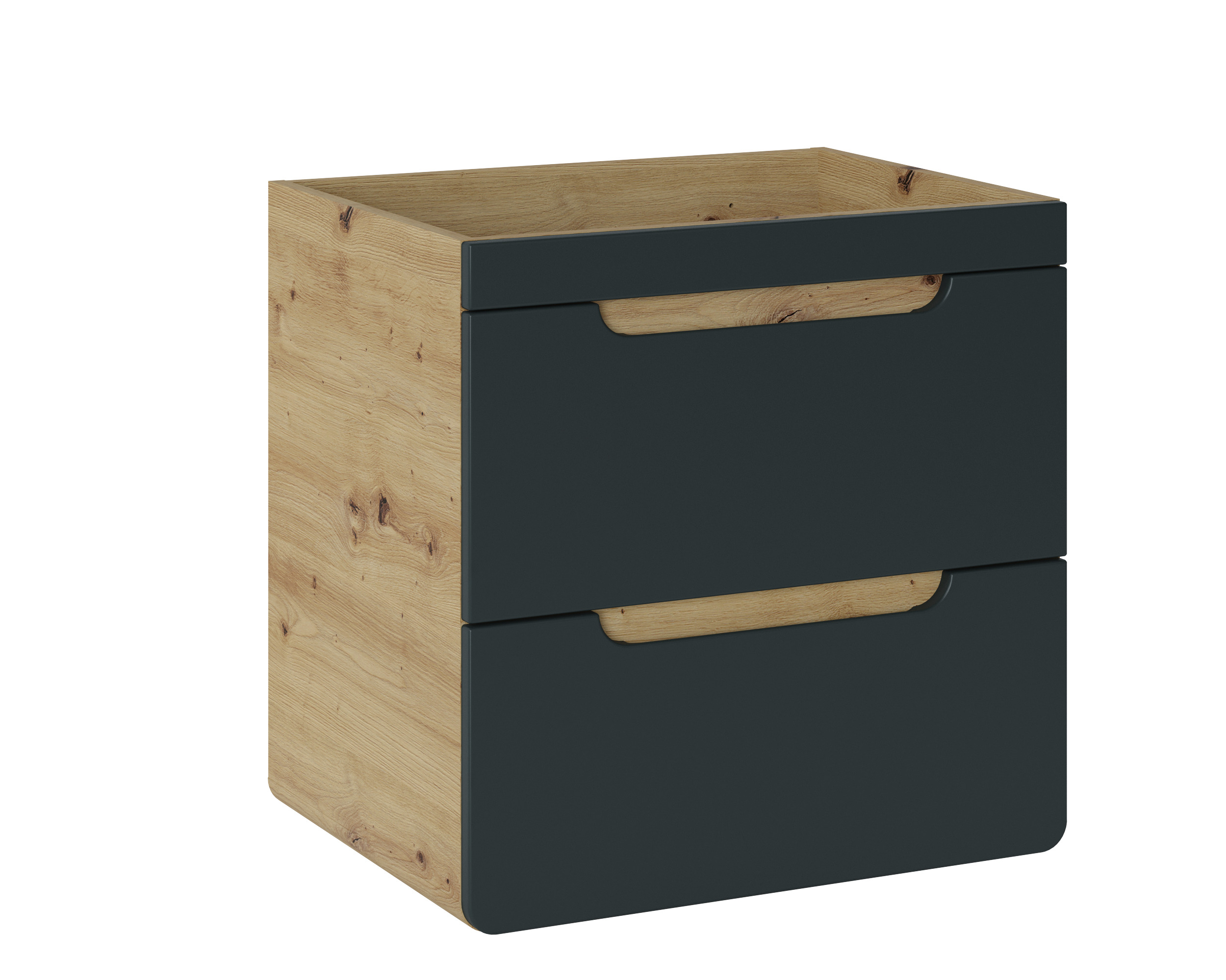 ARUBA COSMOS mosdós alsó szekrény 60 cm 2 fiók ARUBA COSMOS mosdós alsó szekrény 60 cm 2 fiók – fürdőszoba bútor modern sötét kivitelben