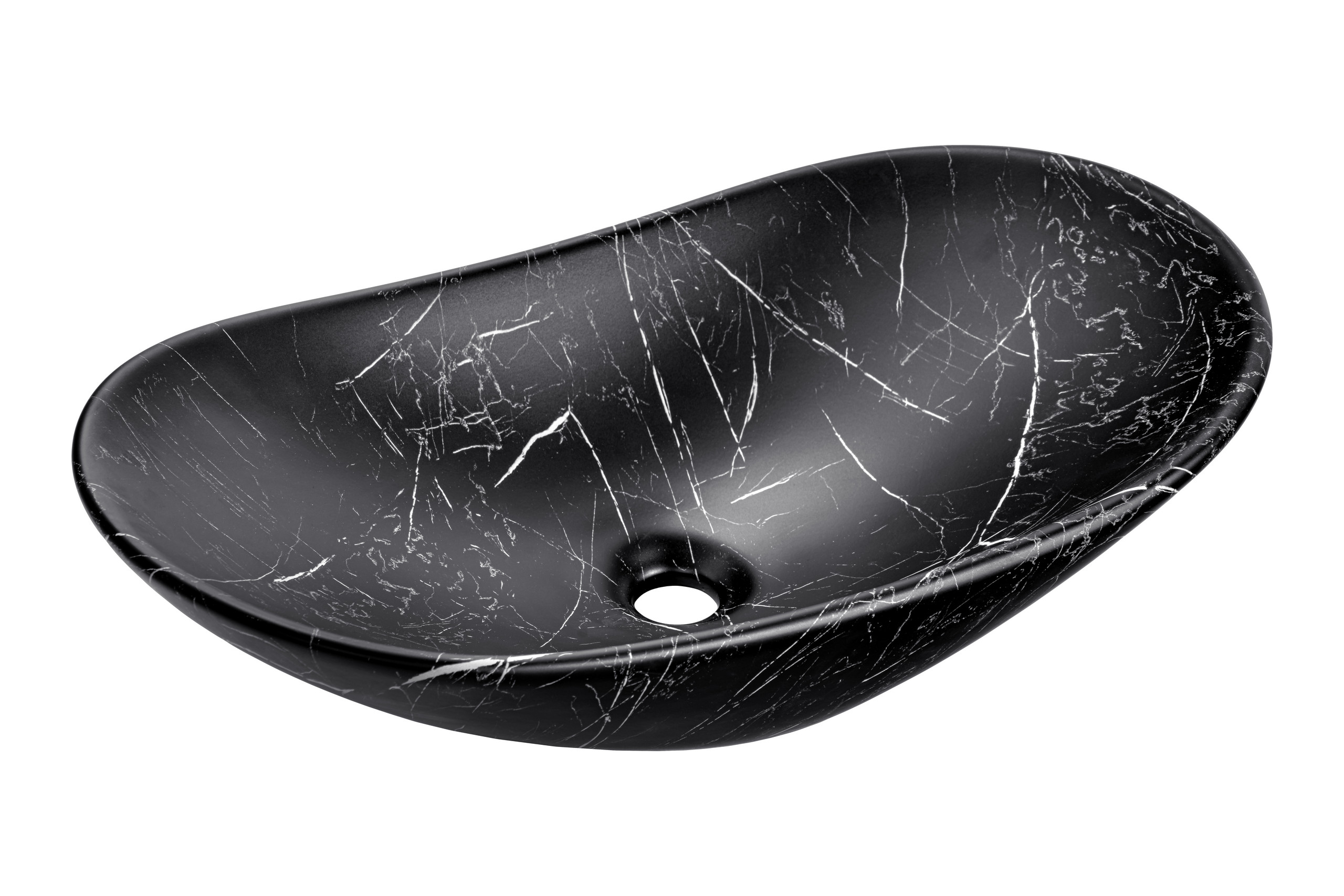 Pultra ültethető mosdó mosdótál 62×34 cm – Matt fekete UN-LENA-MB2-MP Pultra ültethető mosdó mosdótál 62×34 cm UN-LENA-MB2-MP