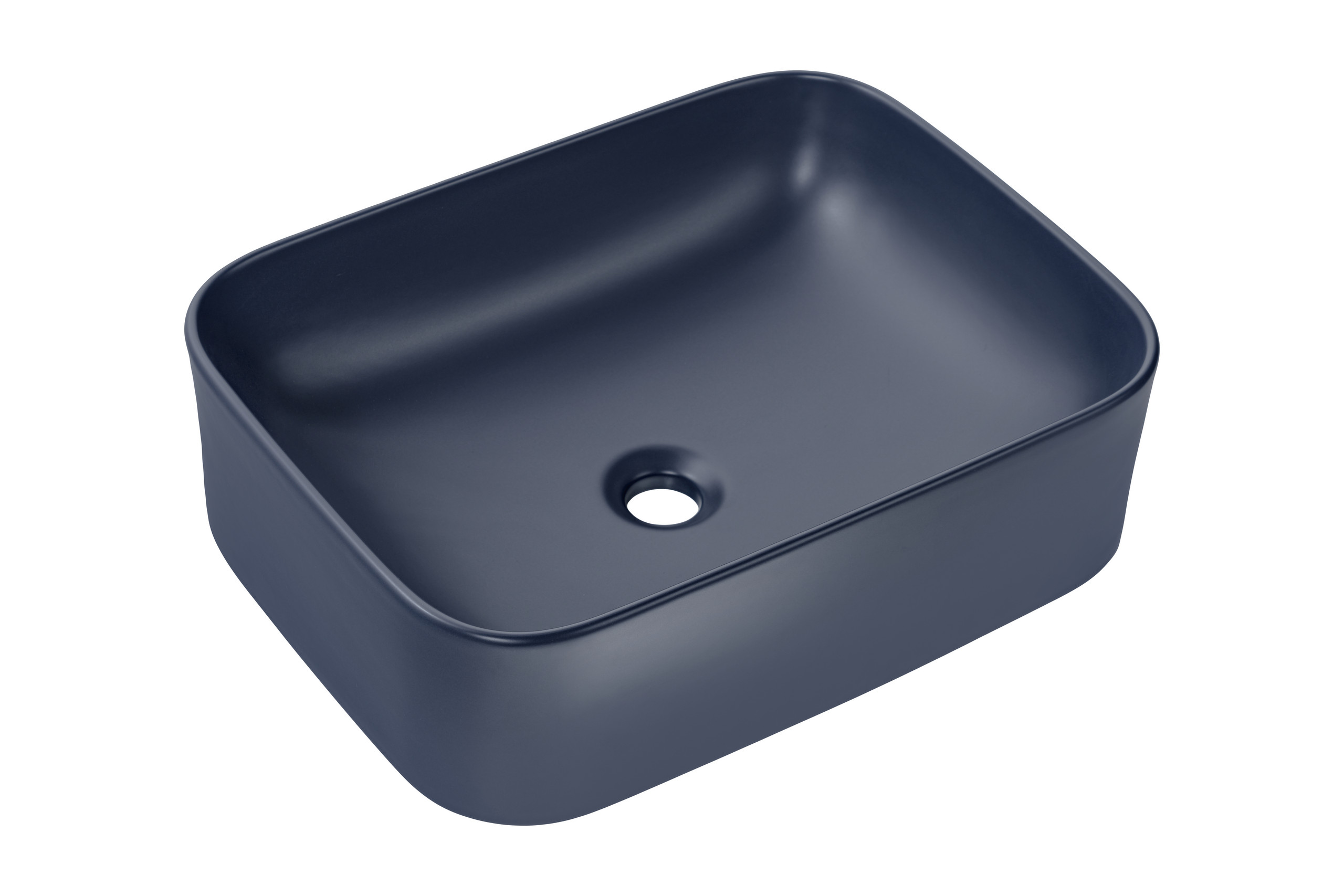 Pultra ültethető mosdó mosdótál 50,5×38 cm – Granatowy Mat UN-KAMA-MNB-50-MP Pultra ültethető mosdó mosdótál 50,5×38 cm UN-KAMA-MNB-50-MP