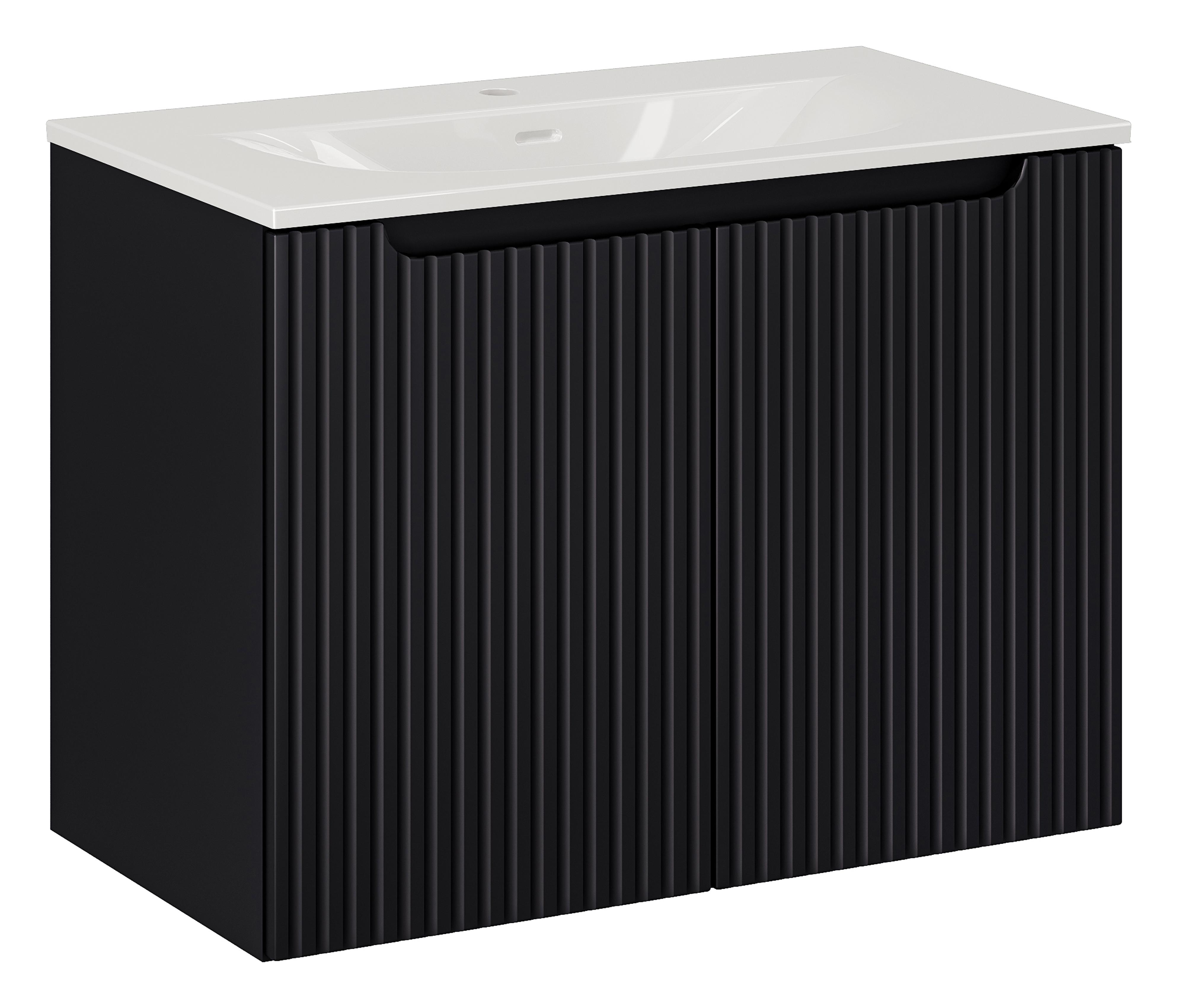 NOVA BLACK komplett fürdőszoba bútor szett 80 cm SET-NOB SKY 3 80CM D-NB NOVA BLACK komplett fürdőszoba bútor szett 80 cm SET-NOB SKY 3 80CM D-NB előnézeti kép