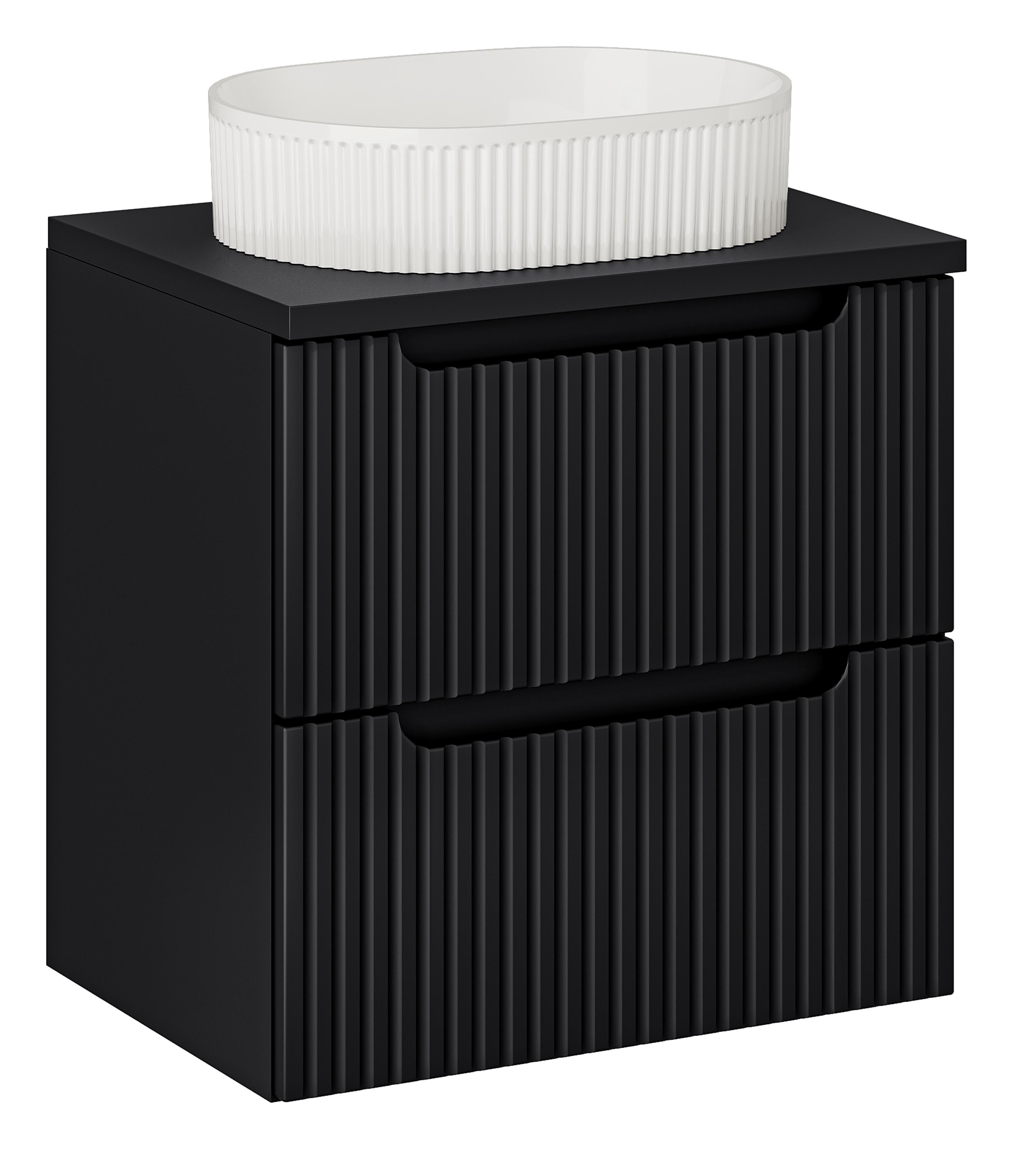 NOVA BLACK komplett fürdőszoba bútor szett 60 cm SET-NOB B BLACK 60CM S UN BEYOND 5 WH-NB NOVA BLACK komplett fürdőszoba bútor szett 60 cm SET-NOB B BLACK 60CM S UN BEYOND 5 WH-NB előnézeti kép