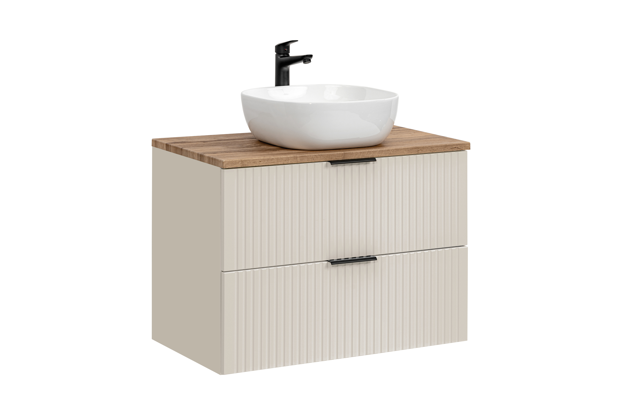 Zestaw łazienkowy 80 cm kaszmir umywalka blat
