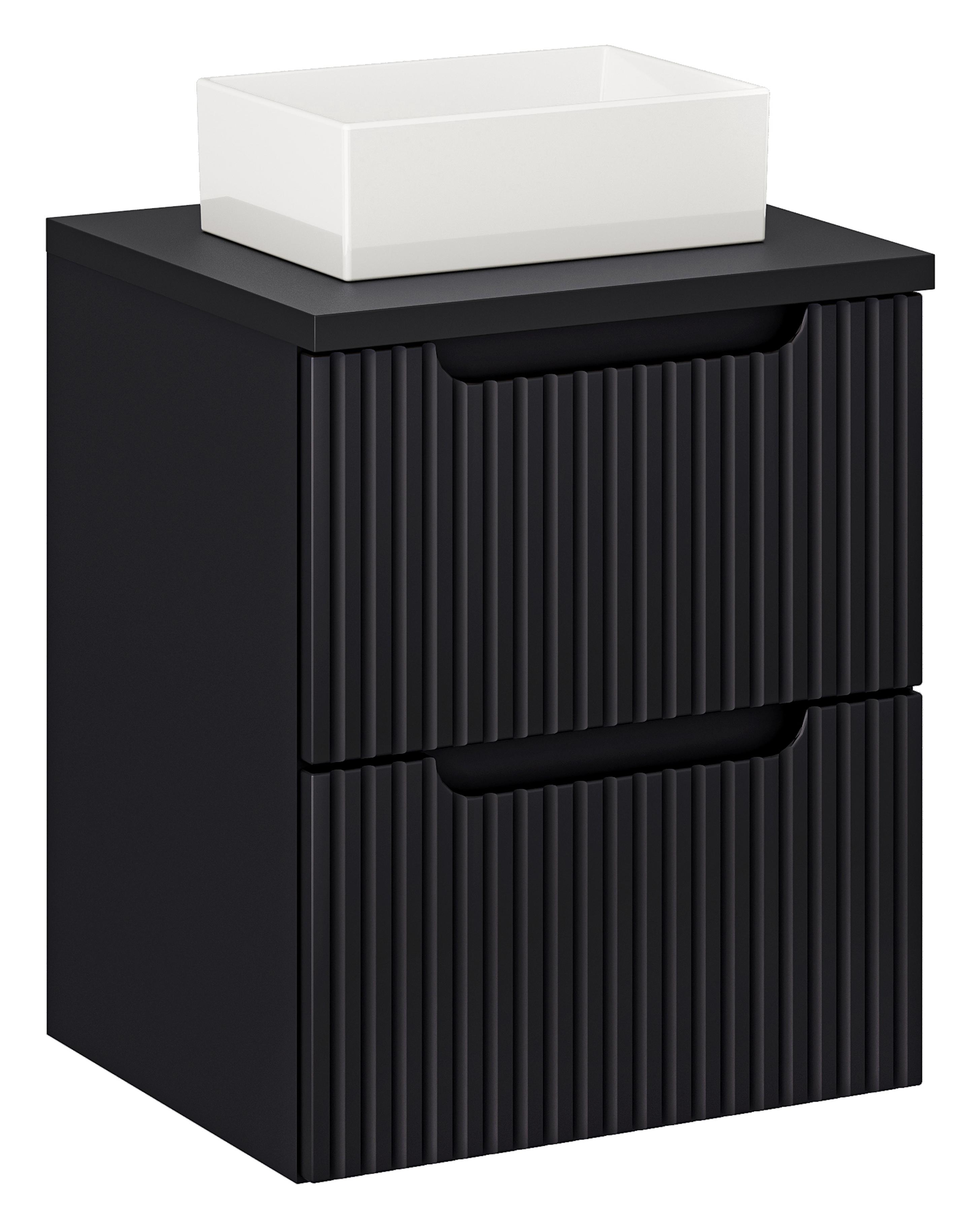 NOVA BLACK komplett fürdőszoba bútor szett 50 cm SET-NOB B BLACK 50CM S UN GAJA 35-NB NOVA BLACK komplett fürdőszoba bútor szett 50 cm SET-NOB B BLACK 50CM S UN GAJA 35-NB előnézeti kép