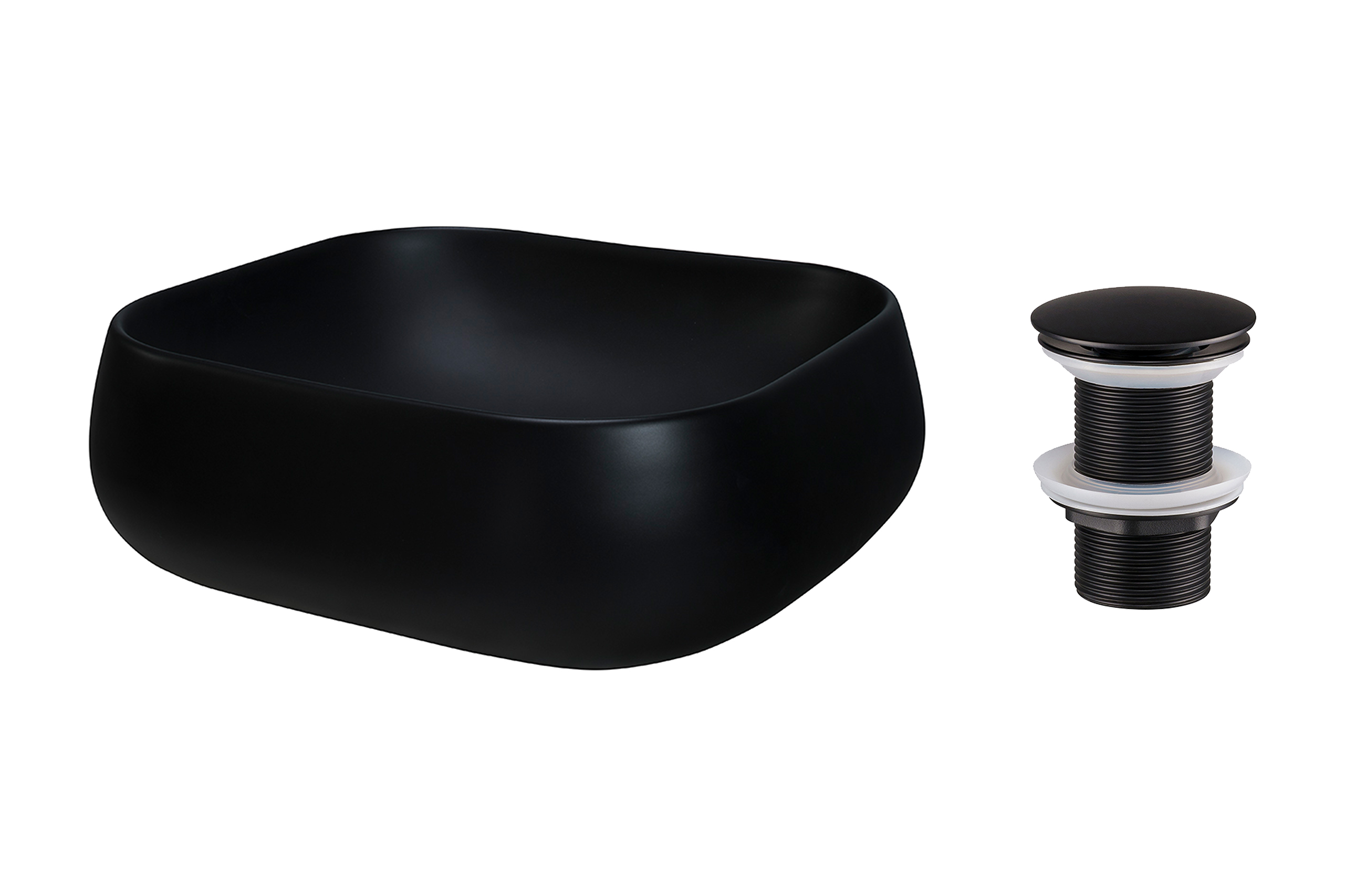 Pultra ültethető mosdó mosdótál 45×40 cm – Fehér SET-NIKA MB T201MBG-3-MP Pultra ültethető mosdó mosdótál 45×40 cm SET-NIKA MB T201MBG-3-MP