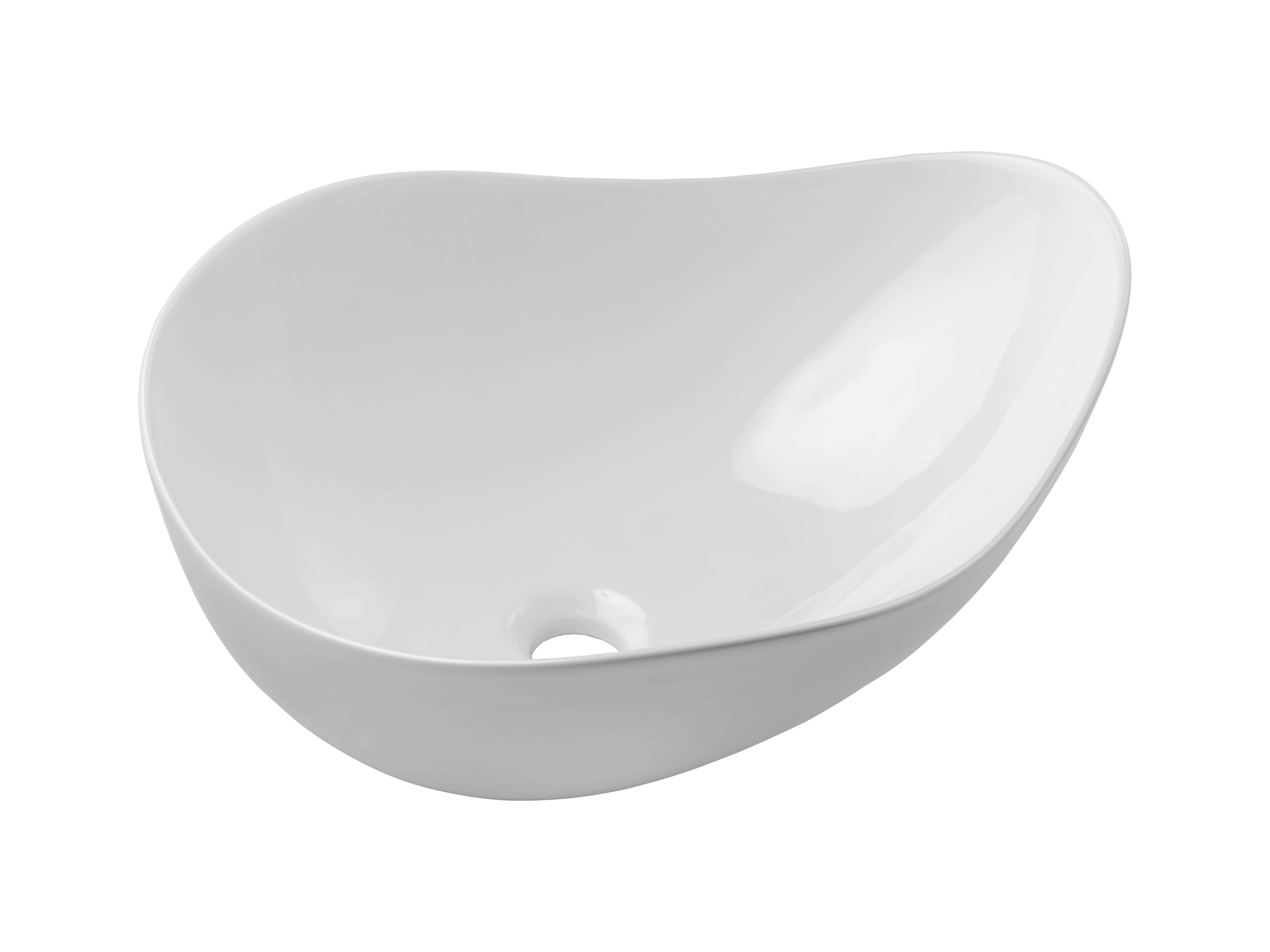 CLOUD FREE WHITE ( E-6588 ) – Umywalka Nablatowa